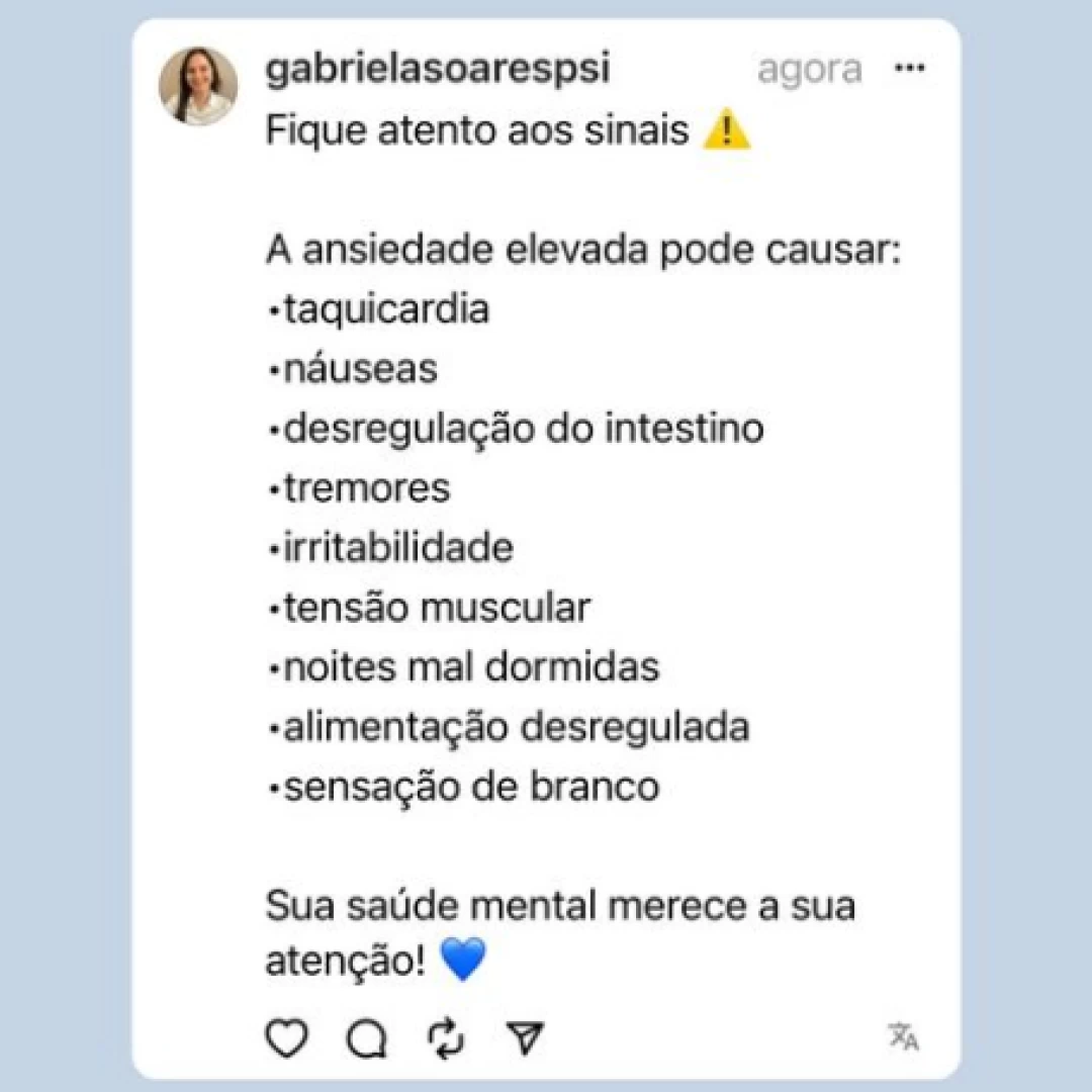 Nosso corpo dá sinais!